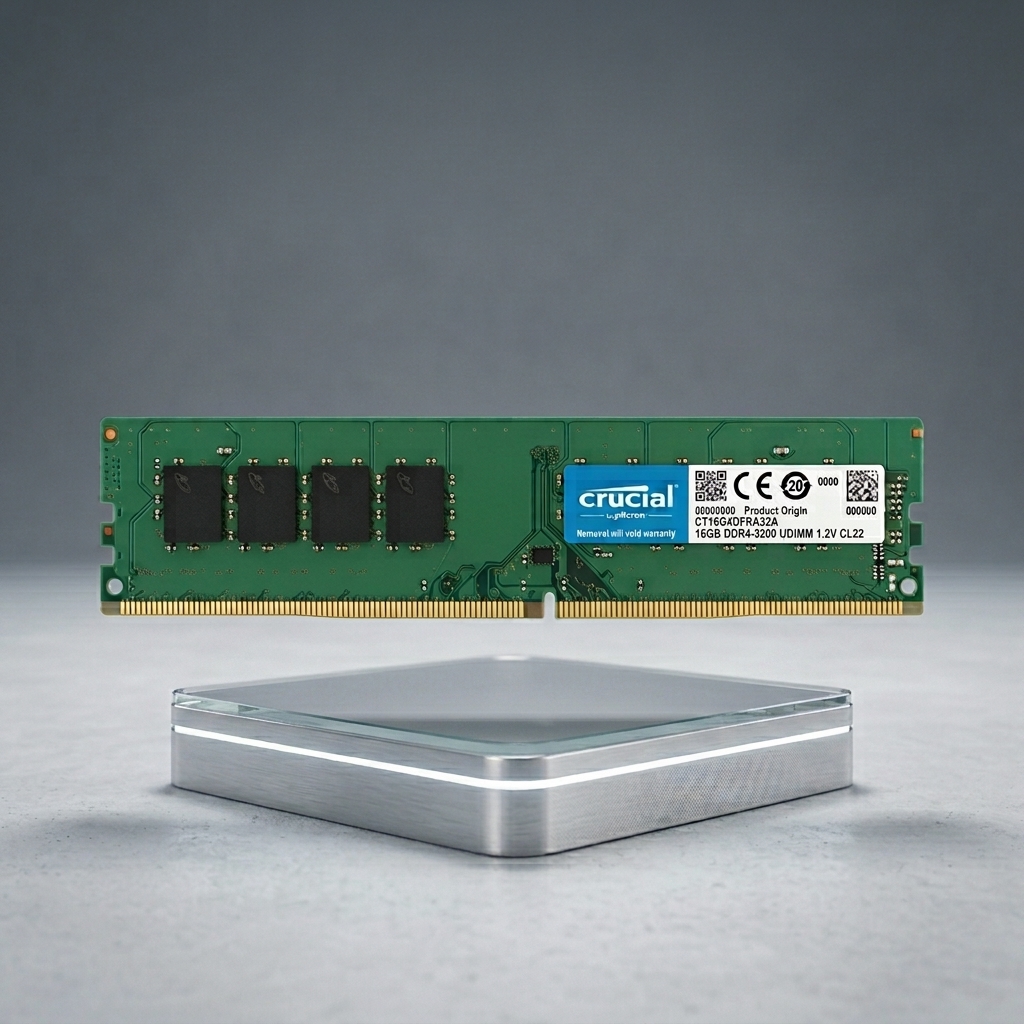 Gemini_Generated_Image_iro35niro35niro3 رم کروشیال 16 گیگابایت DDR4 UDIMM 3200 - تصویر 1